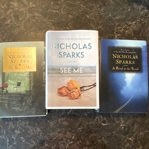 Trio of Nicholas Sparks Books, Hard-Covers